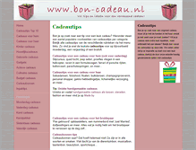 Tablet Screenshot of bon-cadeau.nl